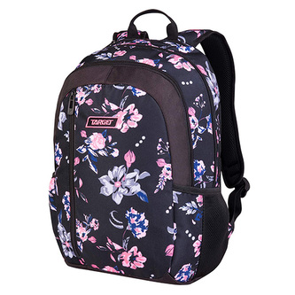 Studentský batoh Target, Kytky, barva černá