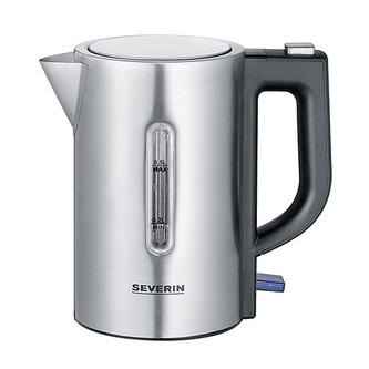 Rychlovarná konvice Severin, WK 3647, cestovní, 0,5 L, nerez ocel, otevírací tlačítko, pojistka proti přehřátí, automatické vypnutí párou, protiskluzové nožičky, duální napájení, 1100 W
