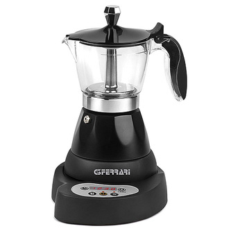 Moka konvička G3ferrari, G10045, elektronická, časovač, 1 nebo 3 šálky, udrží teplotu, 400 W