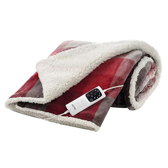 Vyhřívací deka Imetec, 16715 Adapto Tartan, patentovaná technologie Adapto, 6 teplotních nastavení, bezpečnostní systém, odnímatelný ovladač, 160 x 120 cm, 150 W
