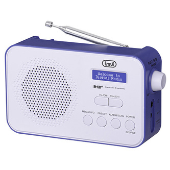 Rádio Trevi, DAB 7F92 R BLU, přenosné, DAB+/FM, TFT barevný displej, 230V nebo 4xAA