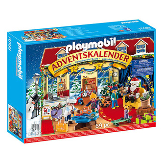 Adventní kalendář Vánoce v hračkářství Playmobil, Vánoce, 89 dílků