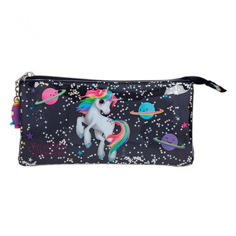 Školní penál taštička Ylvi and the Minimoomis, Tmavě modrá, Naya a planety