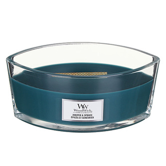 Svíčka dekorativní váza WoodWick, Jalovec a smrk, 453.6 g