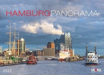 Hamburg Panorama Postkartenkalender 2023