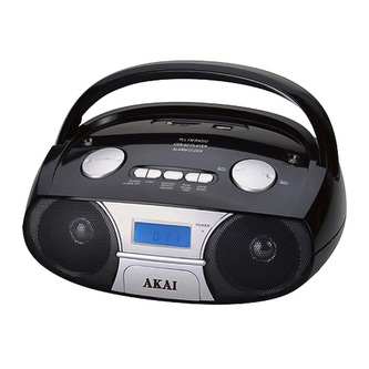 Radiomagnetofon AKAI, APRC-106, s CD a BT, USB, SD/MMC, AUX-IN
