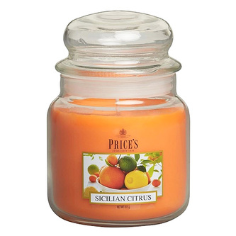 Svíčka ve skleněné dóze Price´s Candles, Sicilské citrusy, 411 g