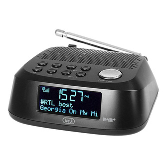 Radiobudík Trevi, RC 80D4 BK, DAB/DAB+,FM, RDS funkce, DOT Matrix displej, 230V