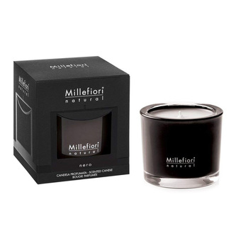 Vonná svíčka Millefiori Milano, Nero, Natural, 180 g