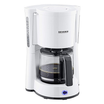 Kávovar Severin, KA 4816, TYPE, lakovaná nerez ocel, uzávěr proti kapání, výklopný filtr 1x4 s vyjímatelnou vložkou, skleněná konvice, automatické vypnutí, 1000 W