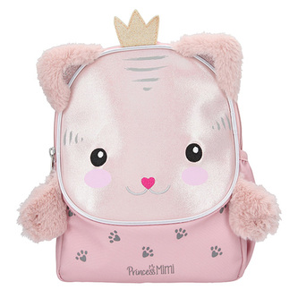 Batůžek Princess Mimi, Starorůžový, ve tvaru kočičky, 25 x 35 x 6 cm