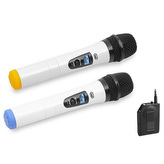 Mikrofon Trevi, EM 420 R, bezdrátový, nastavení frekvence, lithiová baterie, čistý přenos