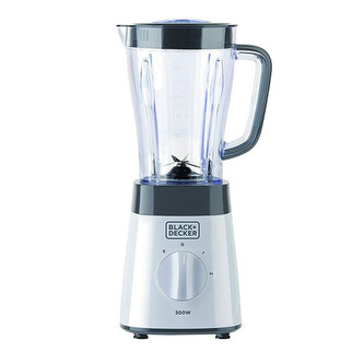 Mixér Black+Decker, BXJB500E, 2 rychlosti, pulzní funkce, 4 břity z nerezové oceli, uzamykací systém, 500 W