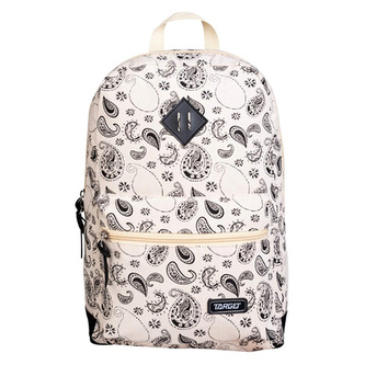 Batoh Target, Kašmírový vzor, barva bílá