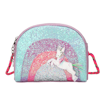 Kabelka přes rameno Ylvi and the Minimoomis, Poník, duha, třpytky