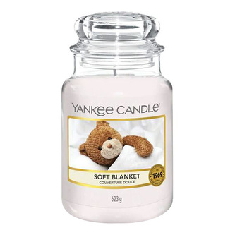 Svíčka ve skleněné dóze Yankee Candle, Jemná přikrývka, 623 g