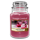 Svíčka ve skleněné dóze Yankee Candle, Sladké švestkové saké, 623 g