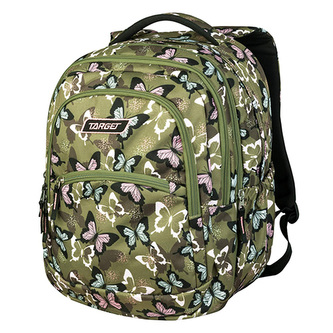 Školní batoh 2v1 Target, Motýli, barva zelená