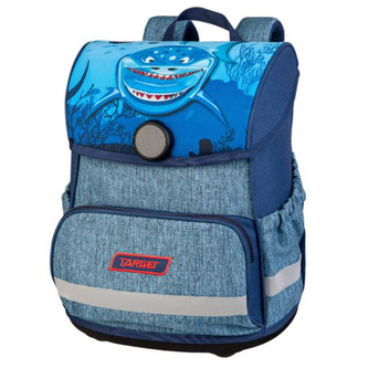 Školní aktovka Target, Žralok, barva modrá