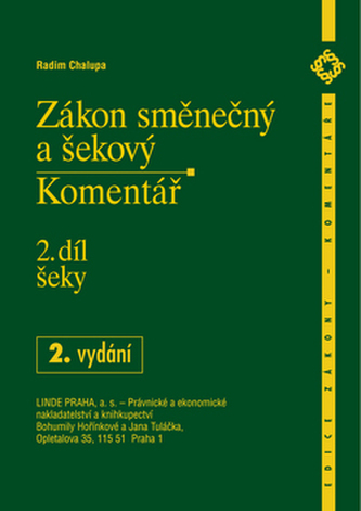 Zákon směnečný a šekový-2. díl-šeky