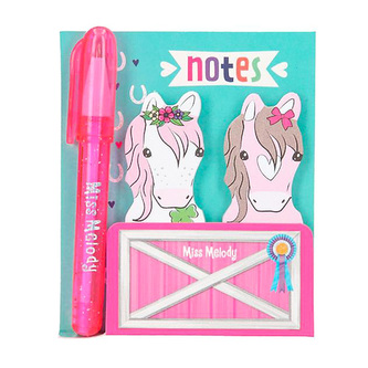 Sada lepicích štítků Miss Melody, 2x štítky + 1x propiska, 6963_A