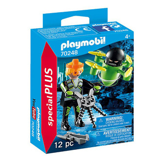 Agent s dronem Playmobil, TOP agenti, 12 dílků