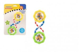 Chrastítko/kousátko plast 14cm na kartě 3m+