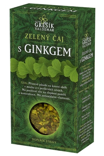 Grešík Zelený čaj s ginkgem 70 g