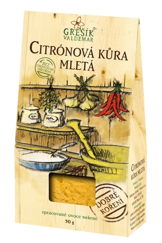 Grešík Citrónová kůra mletá 30 g