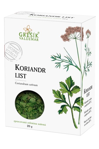Grešík Koriandr list 20 g