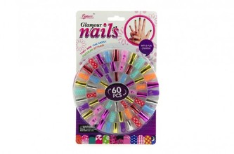 Sada na nehty 60 ks plast 16cm na kartě