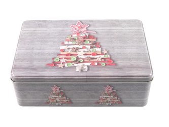 DÓZA NA CUKROVÍ 20x13x6,8CM VÁNOČNÍ MOTIV