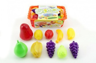 Nákupní košík ovoce/zelenina plast cca 10ks 22cm