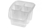 Odkapávač na příbory - 15 x 16 x 11,5 cm -TRANSPARENT