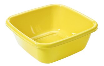 ČTVERCOVÉ UMYVADLO 14L - 38X38CM - ŽLUTÁ