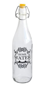 LÁHEV SKLENĚNÁ S UZÁVĚREM, POTISK, 950ML