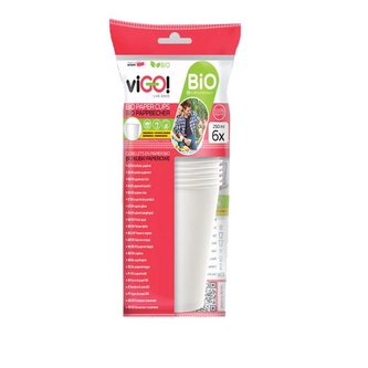 KELÍMEK PAPÍROVÝ BÍLÝ VIGO! 250ML 6KS