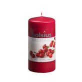 Svíčka válce brusinka, 5,9 x 12,1 cm