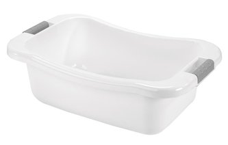 KOŠ NA ČISTÉ PRÁDLO, PLAST, 66X41X22.5CM,BÍLÁ