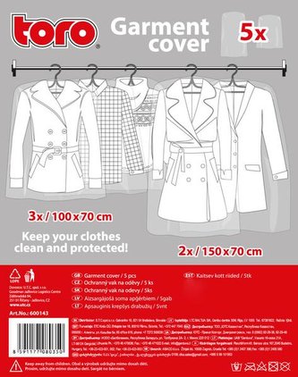 OCHRANNÝ VAK NA ODĚV, 3KS 70X100CM, 2KS 70X150CM