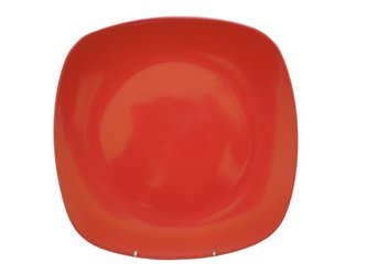 Talíř jídelní,  čtverec,  25, 6 x 25, 6 x 2, 3 cm