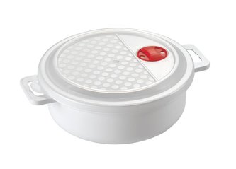 DÓZA DO MIKROVLNNÉ TROUBY S VÍKEM 1,5L, PLAST, 20X7CM