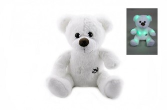 Medvěd/medvídek svítící plyš 26cm na baterie