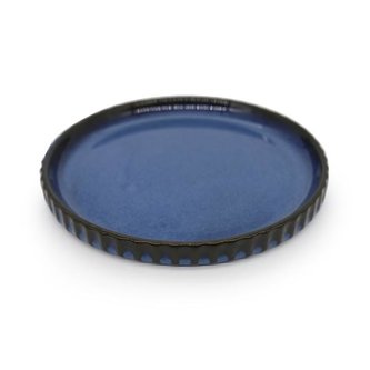 TALÍŘ 17,5CM KAMENINOVÝ MODRÝ