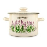 HRNEC S POKLICÍ SMALT 4,5L, LEVANDULE