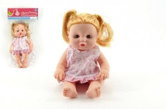 Panenka pevné tělo plast 23cm v sáčku