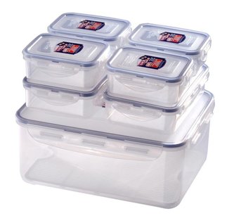 Dóza na potraviny LOCK, set 7 ks, 5,5l/ 1l/ 350ml