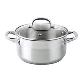 Kastrol se skleněnou poklicí,  2 l,  průměr 18 cm