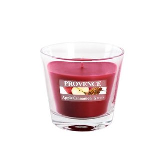 SVÍČKA VE SKLE 140G, JABLKO+SKOŘICE