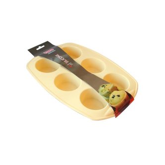 FORMA SILIKON MUFFIN 6KS, KRÉMOVÁ